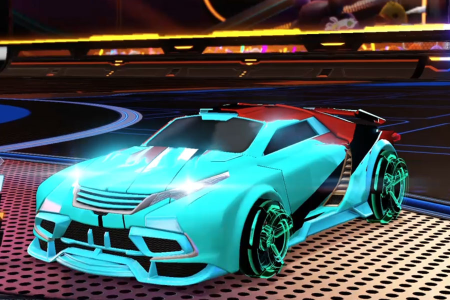 Rocket league Tygris Sky Blue design with CNTCT-1: Infinite,Exalter