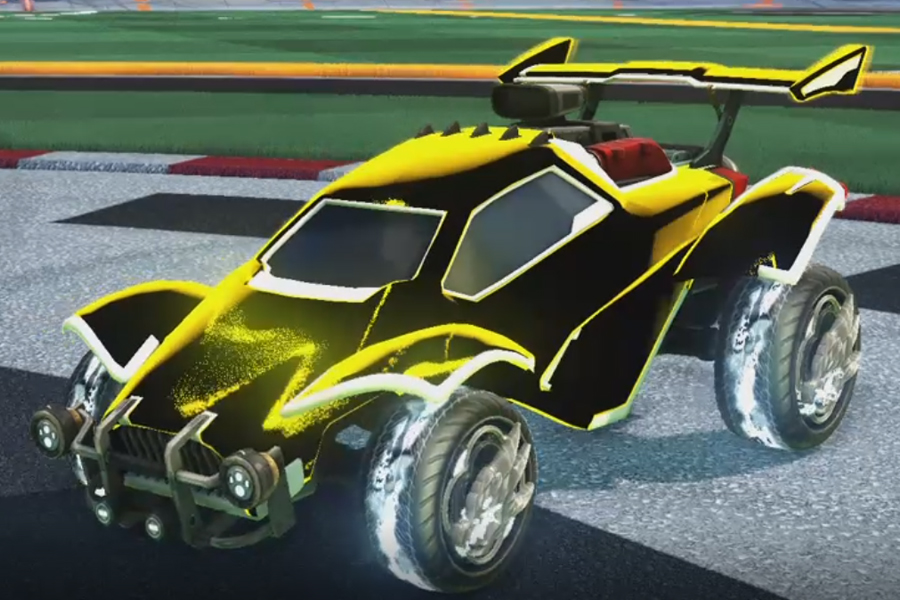 Rocket league Octane Titanium White design with Draco,Stipple Gait