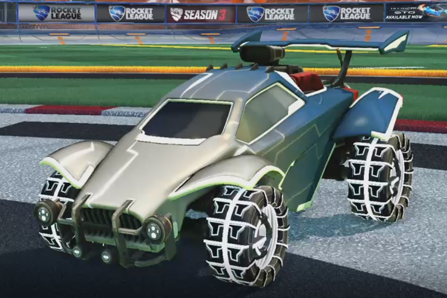 Rocket league Octane Titanium White design with IO,Mainframe