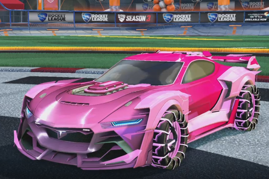 Rocket league Tyranno GXT Pink design with IO,Mainframe