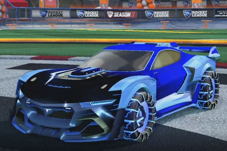 Rocket league Tyranno GXT Cobalt design with IO,Mainframe