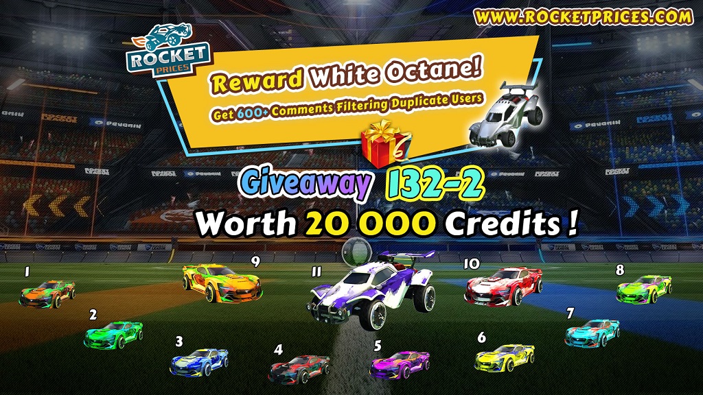 FREE Rocket League Items Giveaway 132-2 - Rocketprices