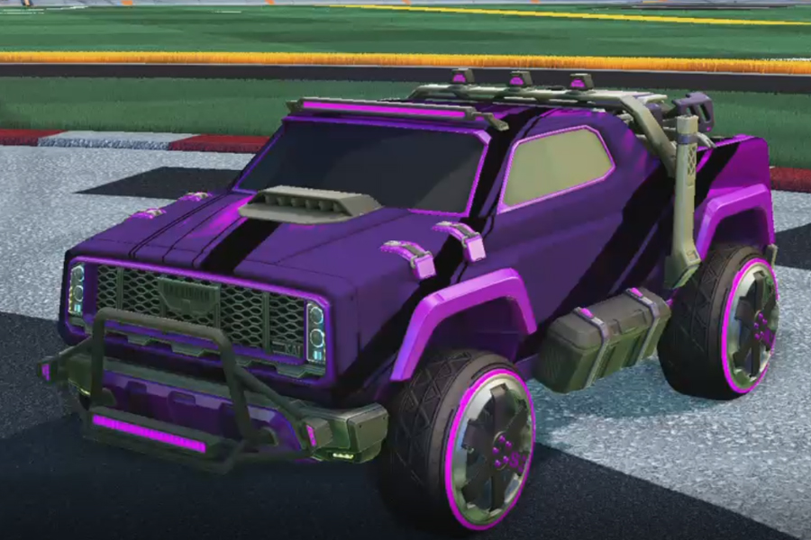 Rocket league Harbinger GXT Purple design with Zadeh S3,Exalter