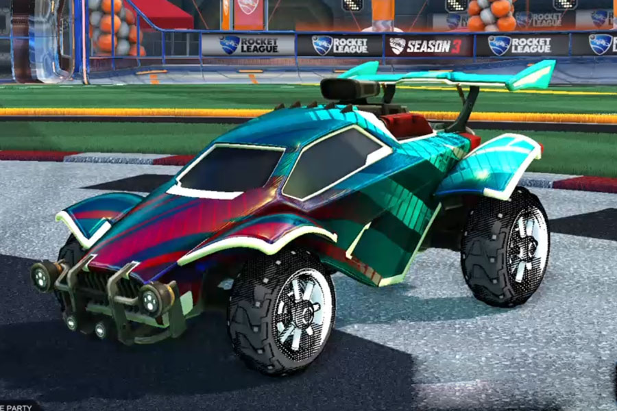 Rocket league Octane Titanium White design with Traction: Hatch,20XX