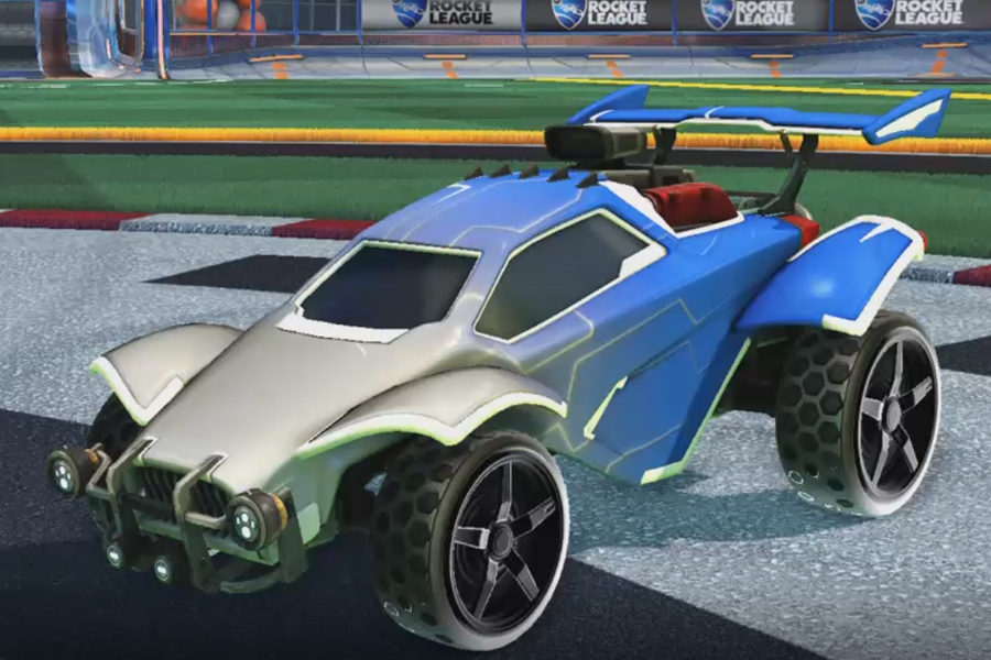 Rocket league Octane Titanium White design with Gripstride HX,Mainframe