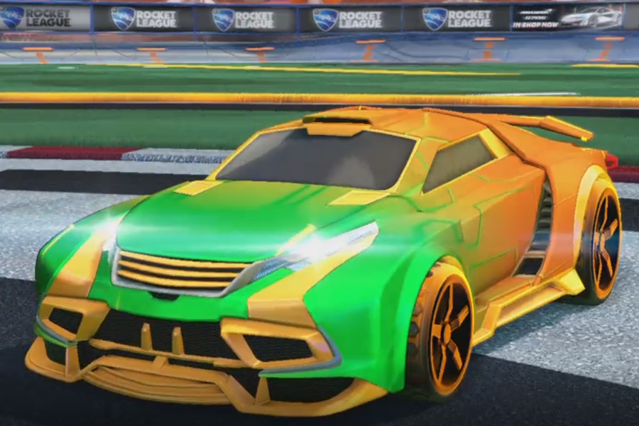 Rocket league Tygris Orange design with Gripstride HX,Mainframe