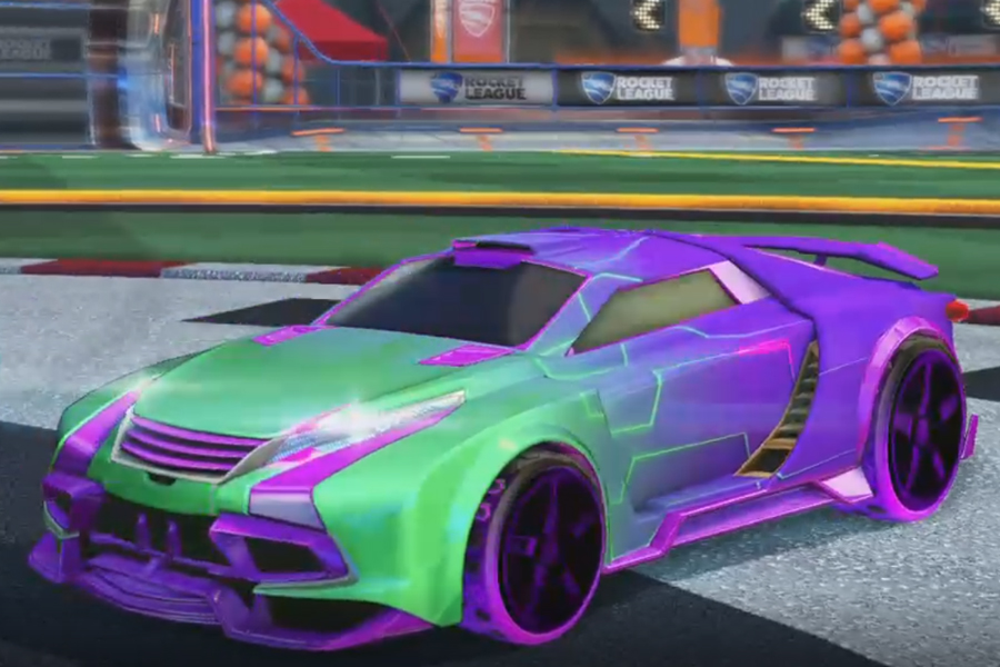 Rocket league Tygris Purple design with Gripstride HX,Mainframe