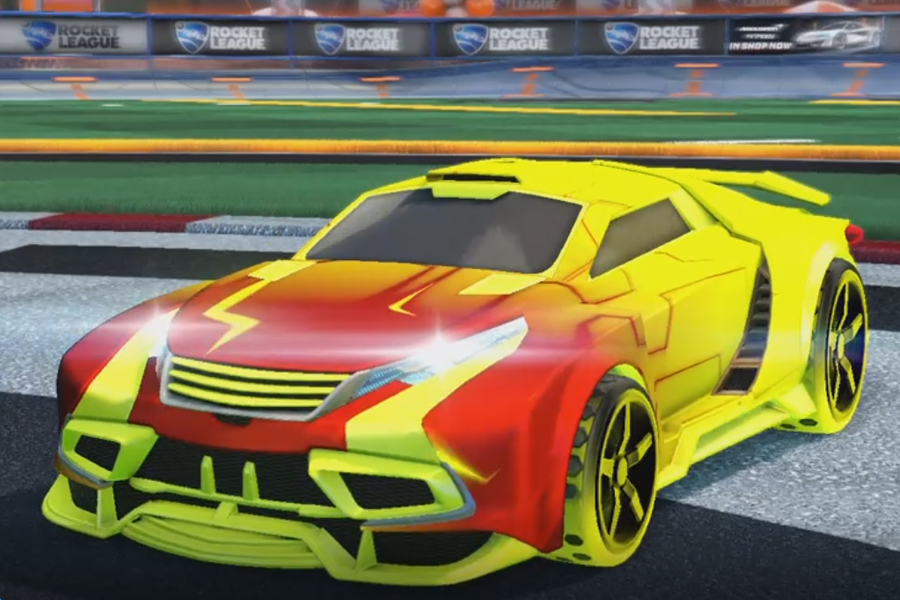 Rocket league Tygris Saffron design with Gripstride HX,Mainframe