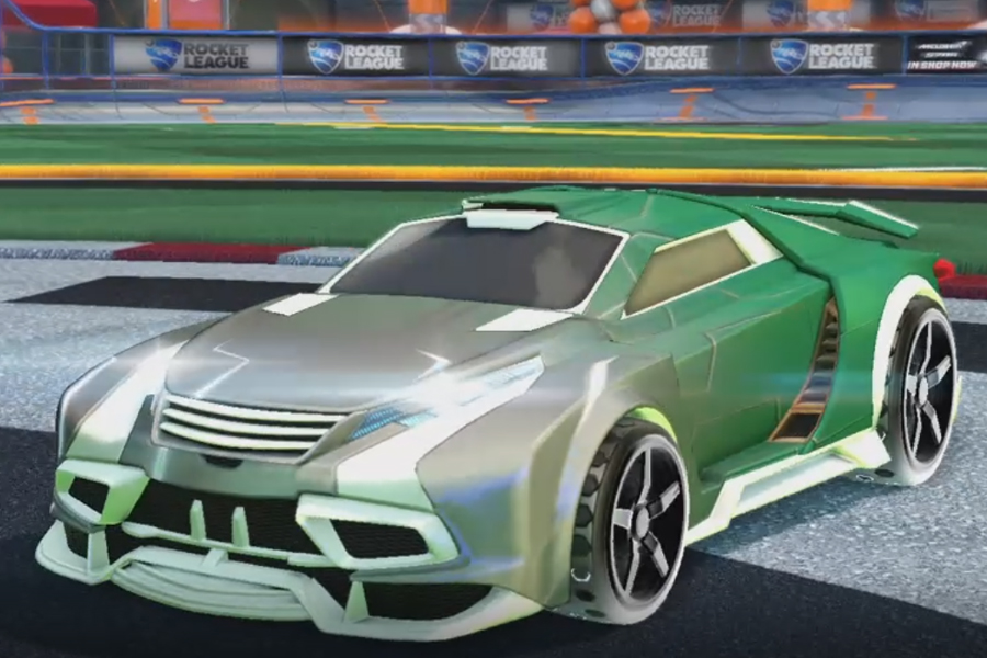 Rocket league Tygris Titanium White design with Gripstride HX,Mainframe