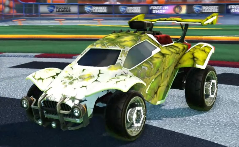 Rocket league Octane Titanium White design with ARA-51,Chameleon