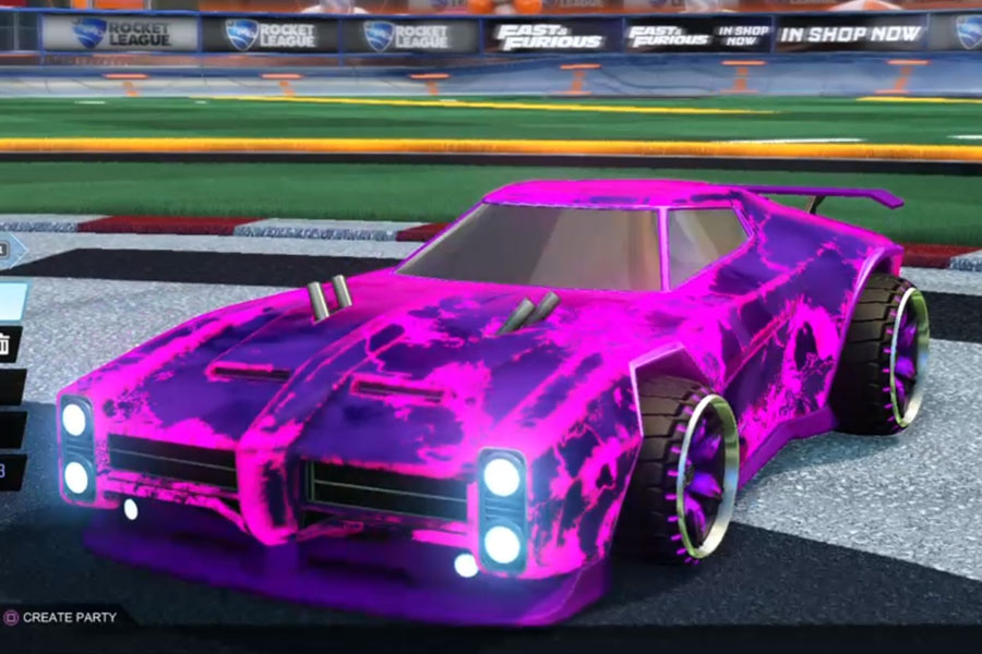 Rocket league Dominus Purple design with Maxle-PA,Fire God