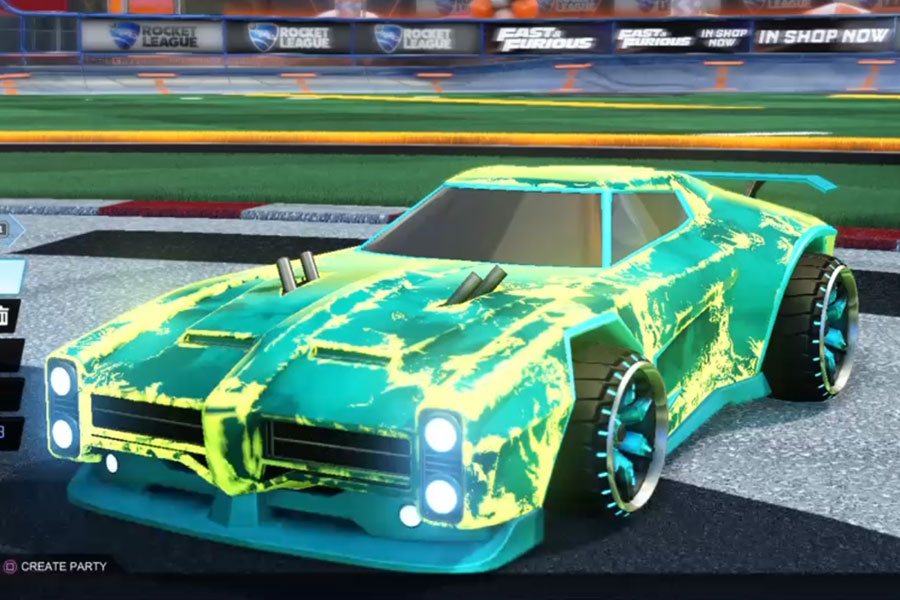 Rocket league Sky Blue design with Maxle-PA,Fire God