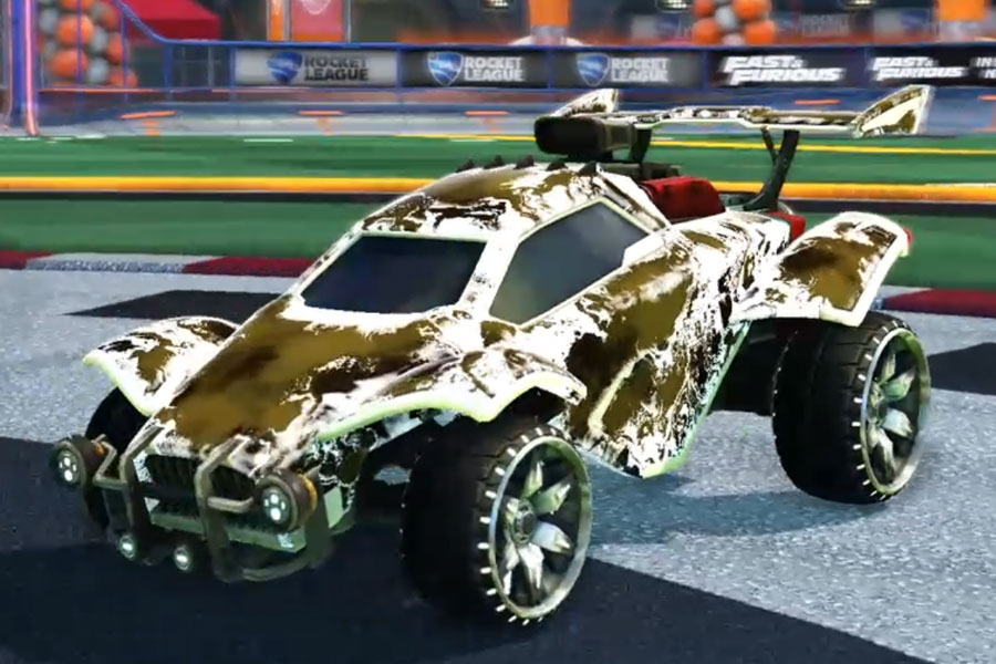 Rocket league Octane Titanium White design with Maxle-PA,Fire God