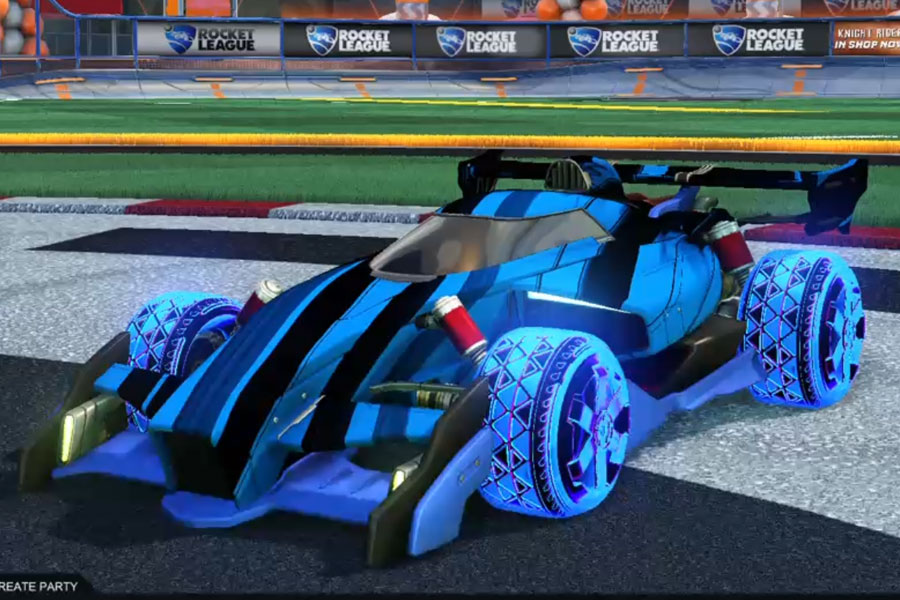 Rocket league Animus GP Cobalt design with Zadeh S3: Inverted,Exalter