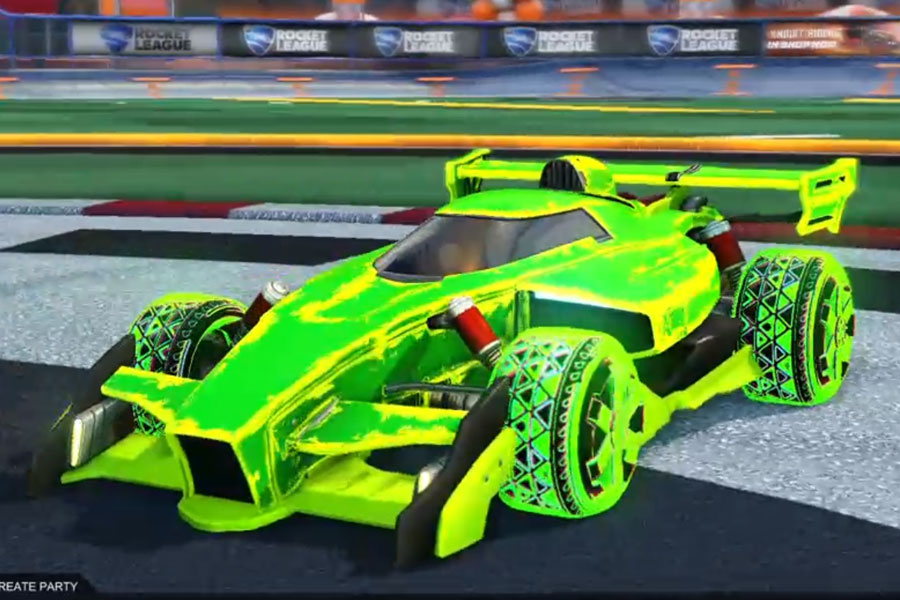 Rocket league Animus GP Lime design with Zadeh S3: Inverted,Heatwave