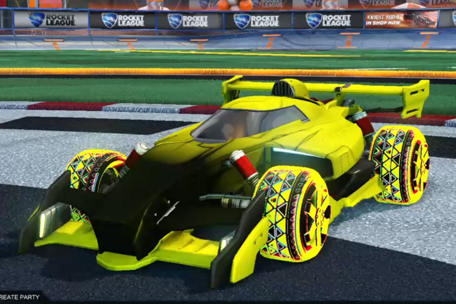 Rocket league Animus GP Saffron design with Zadeh S3: Inverted,Mainframe