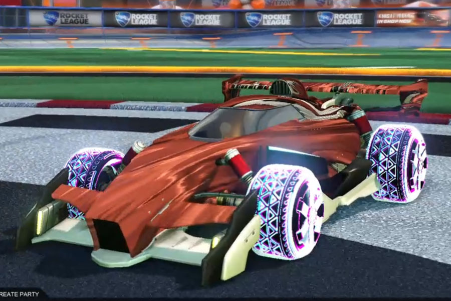 Rocket league Animus GP Titanium White design with Zadeh S3: Inverted,Tidal Stream