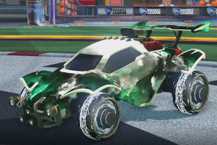 Rocket league Octane Titanium White design with Capacitor IV,Interstellar