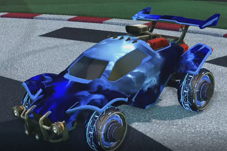 Rocket league Octane Cobalt design with Capacitor IV,Interstellar