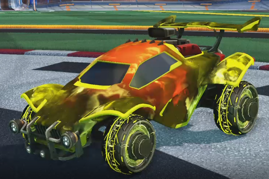 Rocket league Octane Saffron design with Capacitor IV,Interstellar