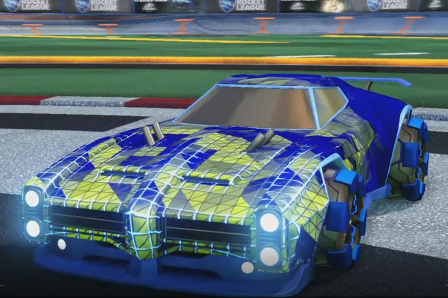 Rocket league Dominus Cobalt design with Clodhopper,Trigon