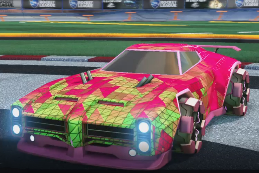 Rocket league Dominus Pink design with Clodhopper,Trigon