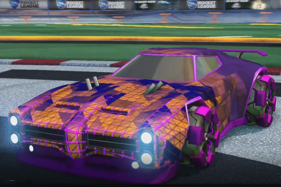 Rocket league Dominus Purple design with Clodhopper,Trigon