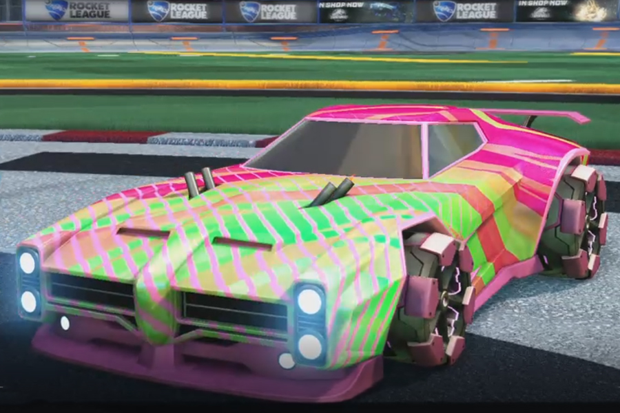 Rocket league Dominus Pink design with Clodhopper,20XX