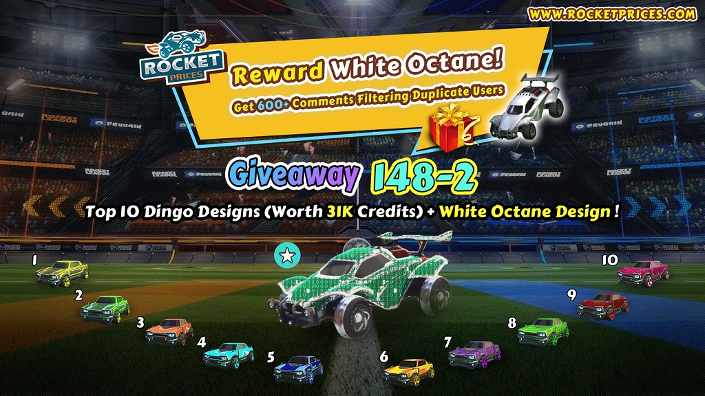 FREE Rocket League Items Giveaway 148-2 - Rocketprices