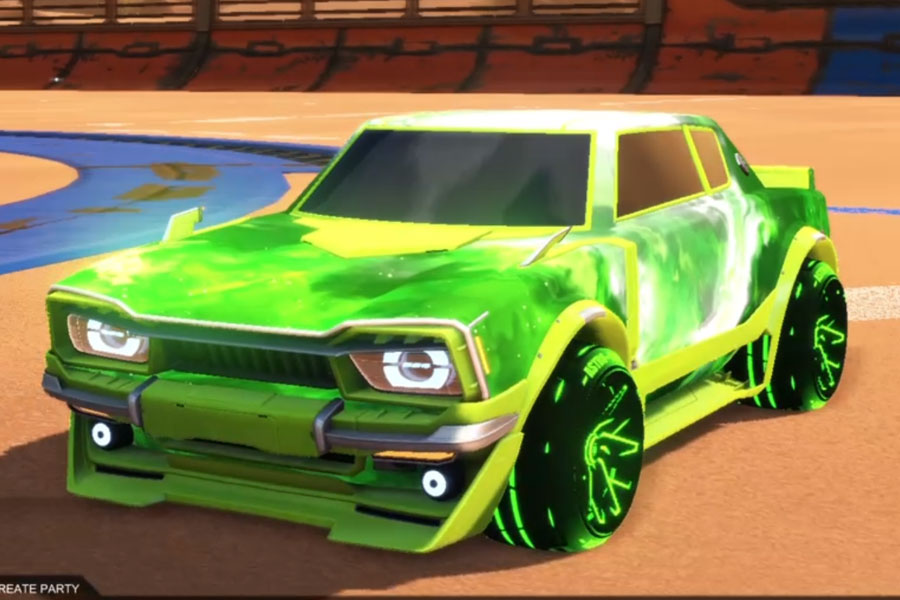 Rocket league Dingo Lime design with Astro-CSX: Inverted,Interstellar