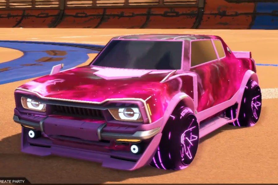 Rocket league Dingo Pink design with Astro-CSX: Inverted,Interstellar