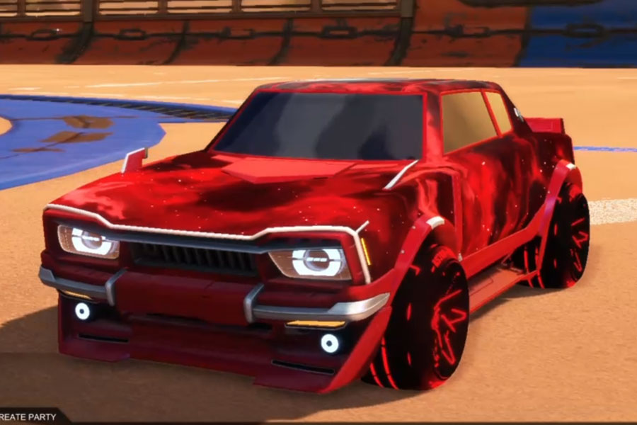 Rocket league Dingo Crimson design with Astro-CSX: Inverted,Interstellar