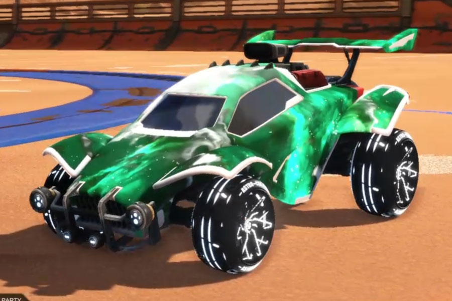 Rocket league Octane Titanium White design with Astro-CSX: Inverted,Interstellar