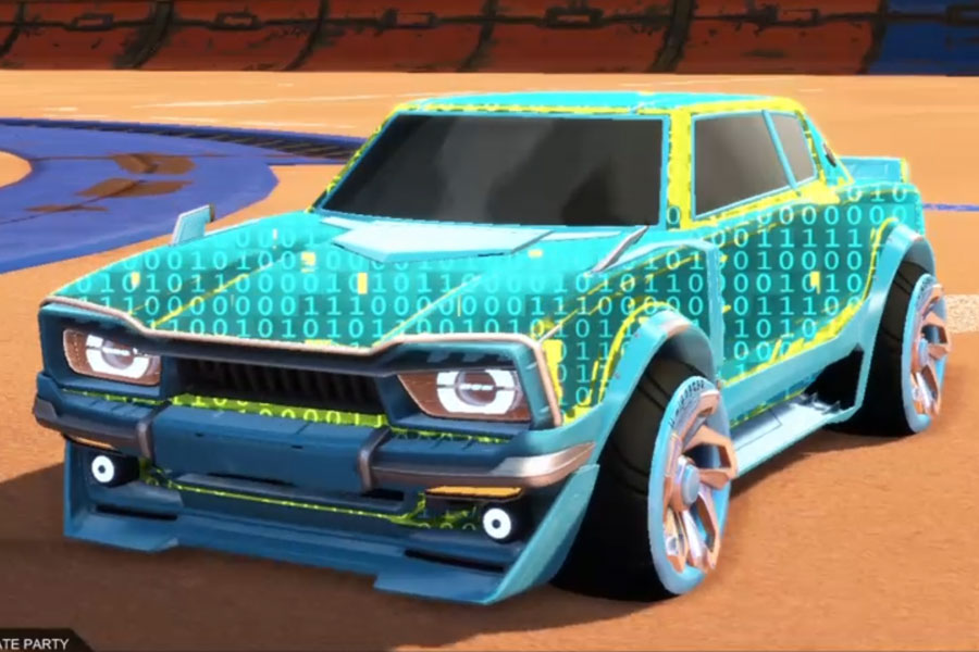 Rocket league Dingo Sky Blue design with Whisperer,Encryption