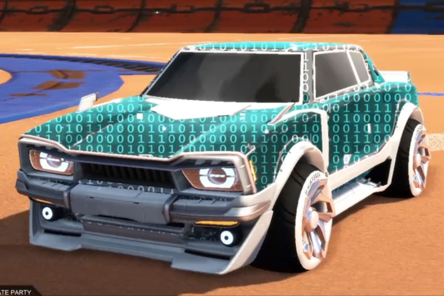 Rocket league Dingo Titanium White design with Whisperer,Encryption