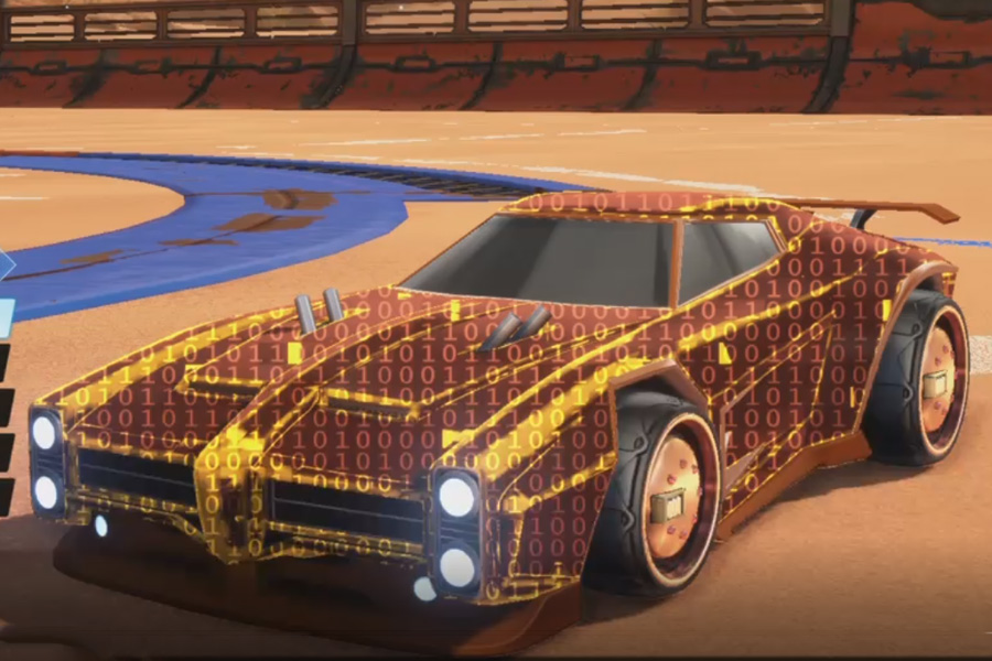 Rocket league Dominus Burnt Sienna design with Tanker,Encryption