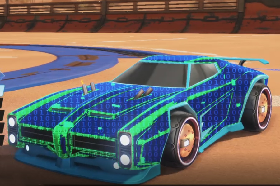 Rocket league Dominus Sky Blue design with Tanker,Encryption