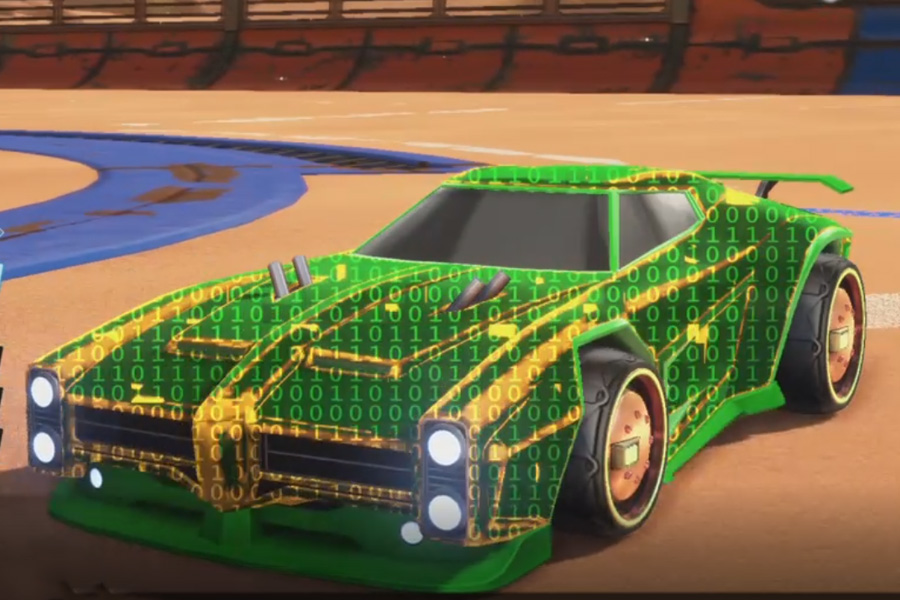 Rocket league Dominus Forest Green design with Tanker,Encryption