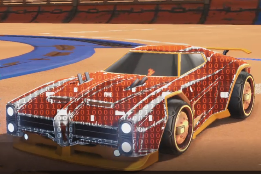 Rocket league Dominus Orange design with Tanker,Encryption