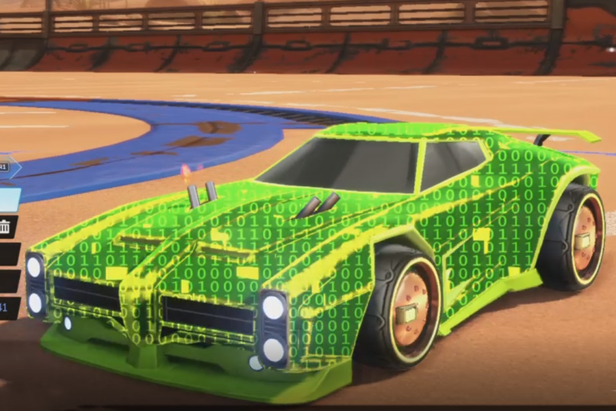 Rocket league Dominus Lime design with Tanker,Encryption