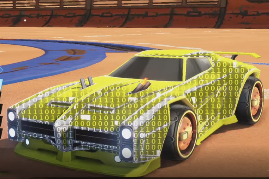 Rocket league Dominus Saffron design with Tanker,Encryption