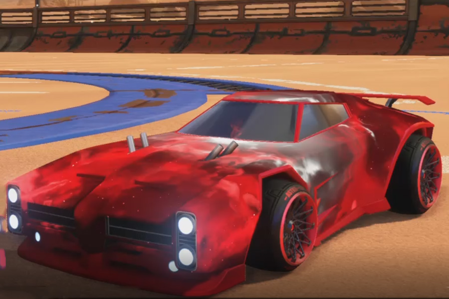 Rocket league Dominus Crimson design with Astro-CSX,Interstellar