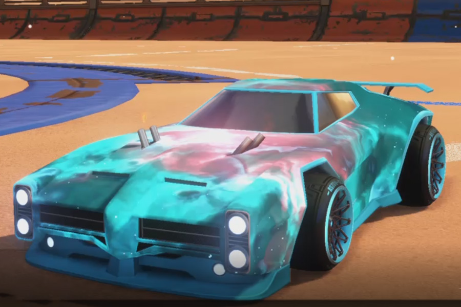 Rocket league Dominus Sky Blue design with Astro-CSX,Interstellar