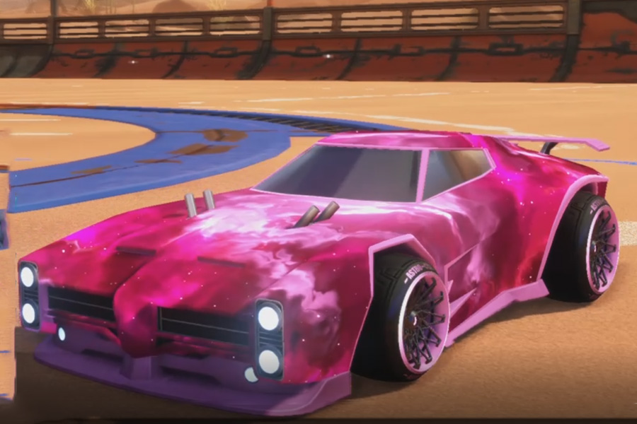 Rocket league Dominus Pink design with Astro-CSX,Interstellar