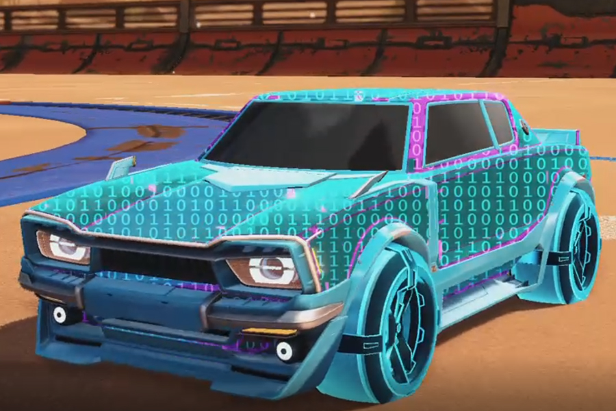 Rocket league Dingo Sky Blue design with Gadabout:Inverted,Encryption