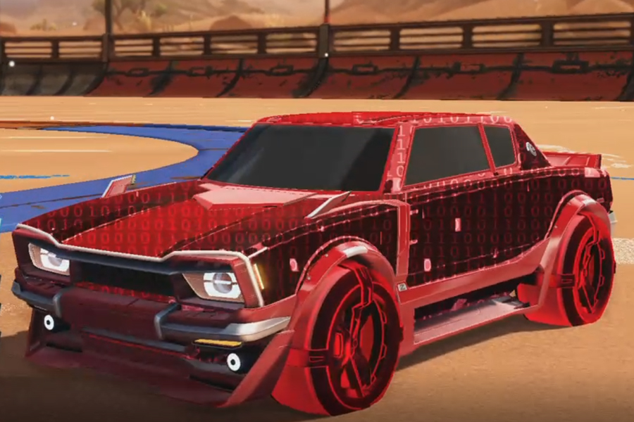 Rocket league Dingo Crimson design with Gadabout:Inverted,Encryption