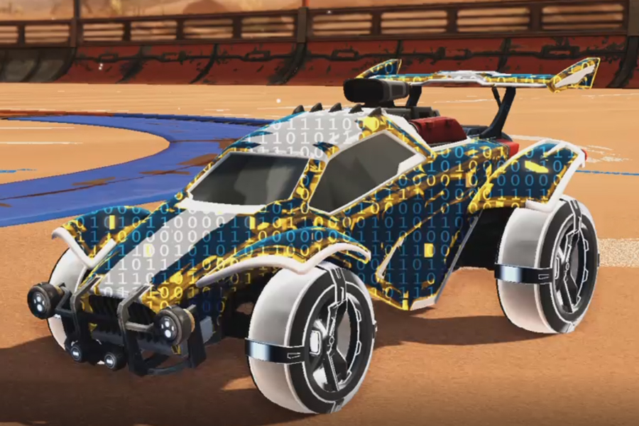 Rocket league Octane Titanium White design with Gadabout:Inverted,Encryption