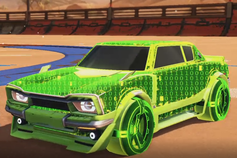 Rocket league Dingo Lime design with Gadabout:Inverted,Encryption