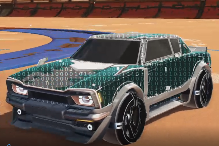 Rocket league Dingo Grey design with Gadabout:Inverted,Encryption