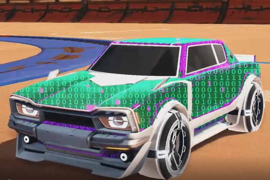 Rocket league Dingo Titanium White design with Gadabout:Inverted,Encryption